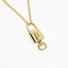Load image into Gallery viewer, Repurpose LV Lock and Key Necklace
