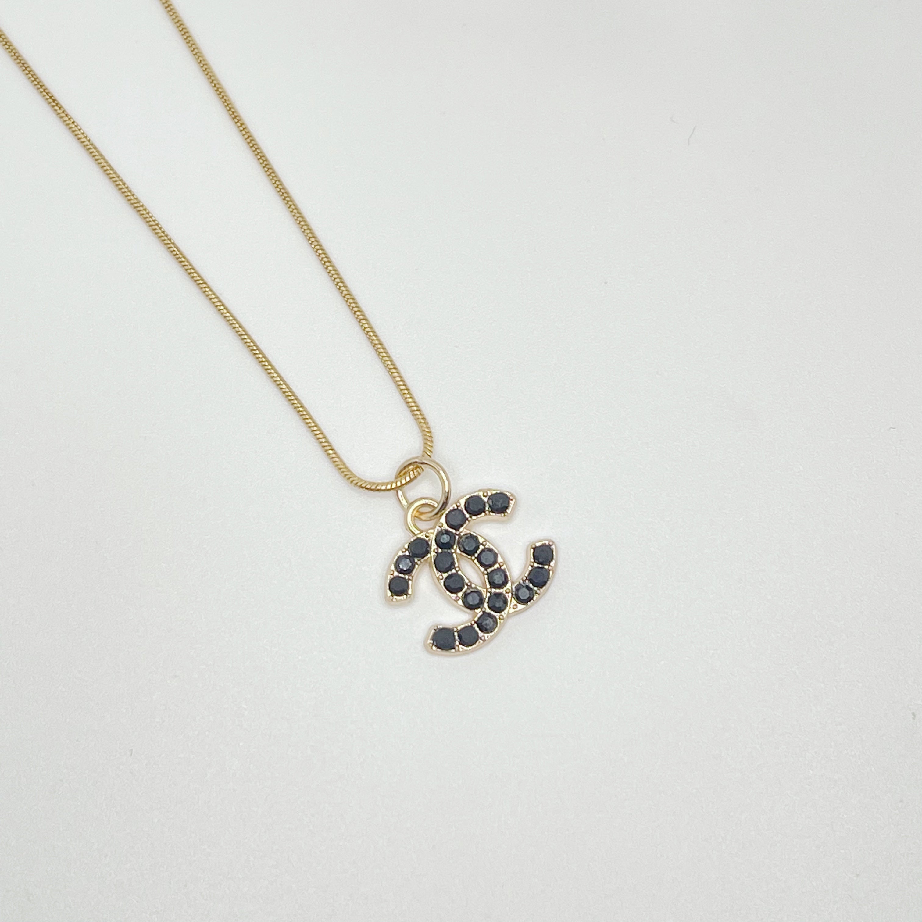 Repurposed CC Black/Gold Necklace – Rue Cambon Jewels